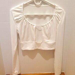 Shein Elegant White Women's Top